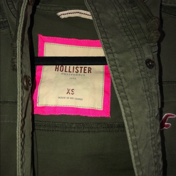 HOLLISTER ARMY GREEN UTILITY JACKET - Picture 6 of 6